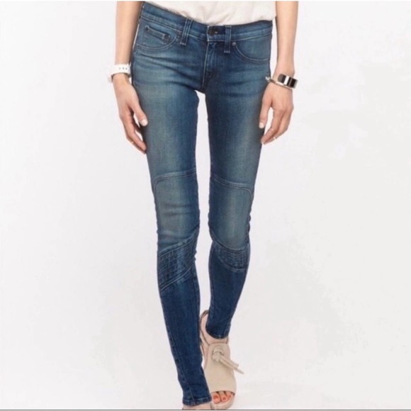 Rag & Bone Samurai Moto Jean Leggings Cardiff 24 - Picture 1 of 10